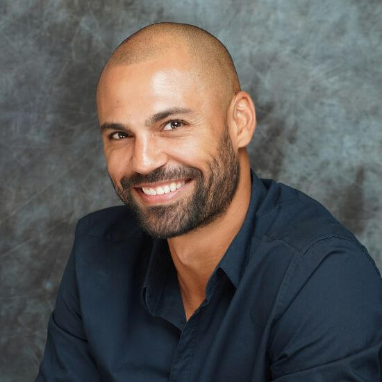 Wilshire Smile Studio Patient profile picture in a professional photoshoot setting