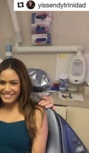 wilshire smile studio patient smiling in dental chair