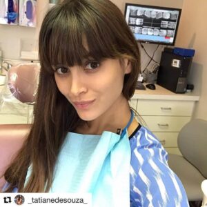 wilshire smile studio patient happy with her procedure at wilshire smile studio